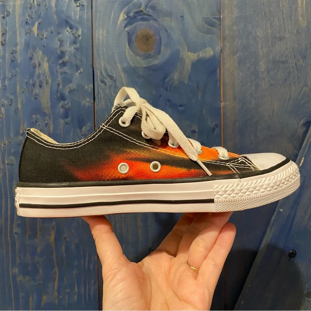 Converse Kids' Bold Fire Print Low Top Sneakers